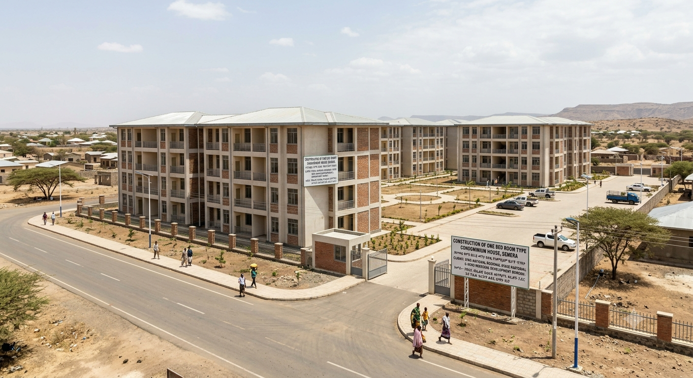 Construction Of one Bed Room Type Condominium House 